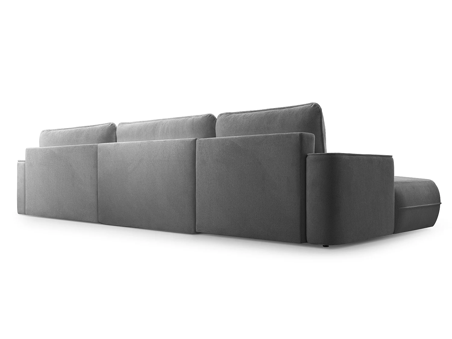 AX LIVING Canapé en U avec fonction lit Peoni 364 cm gris