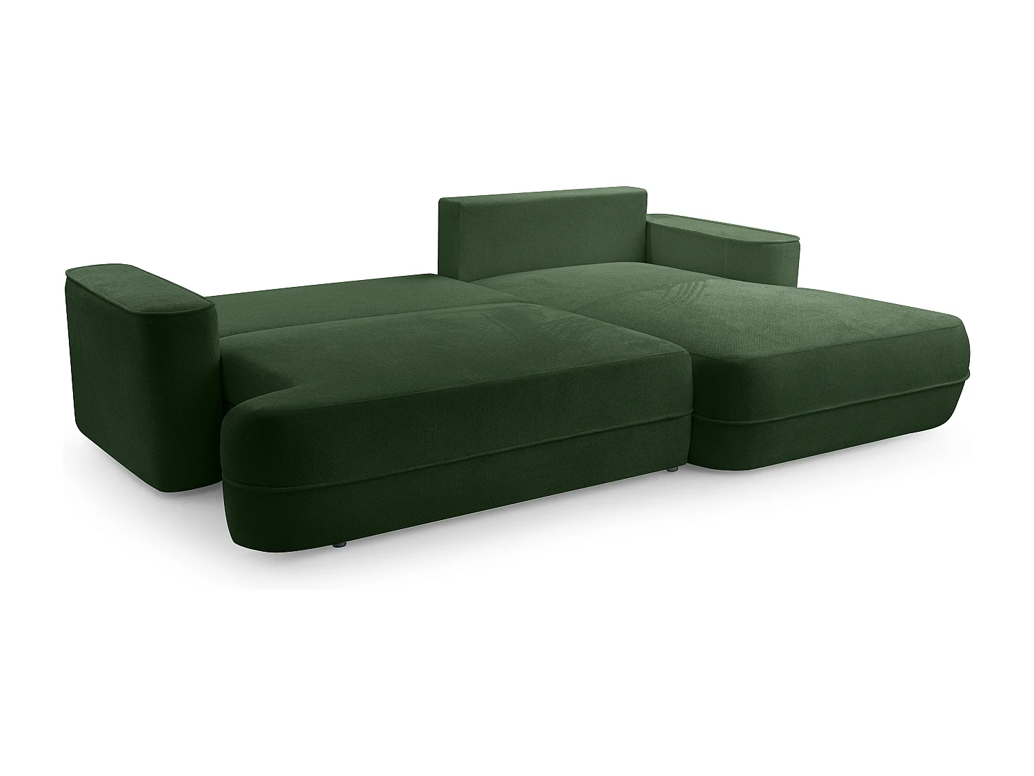AX LIVING Ecksofa mit Schlaffunktion Grün Peoni 267 cm breit elegant R