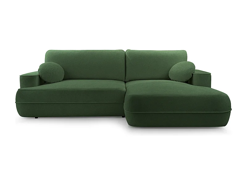 AX LIVING Ecksofa mit Schlaffunktion Grün Peoni 267 cm breit elegant R