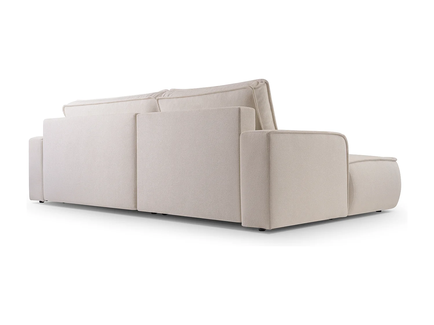 AX LIVING Canapé en L avec fonction lit Ablia 267 cm crème G