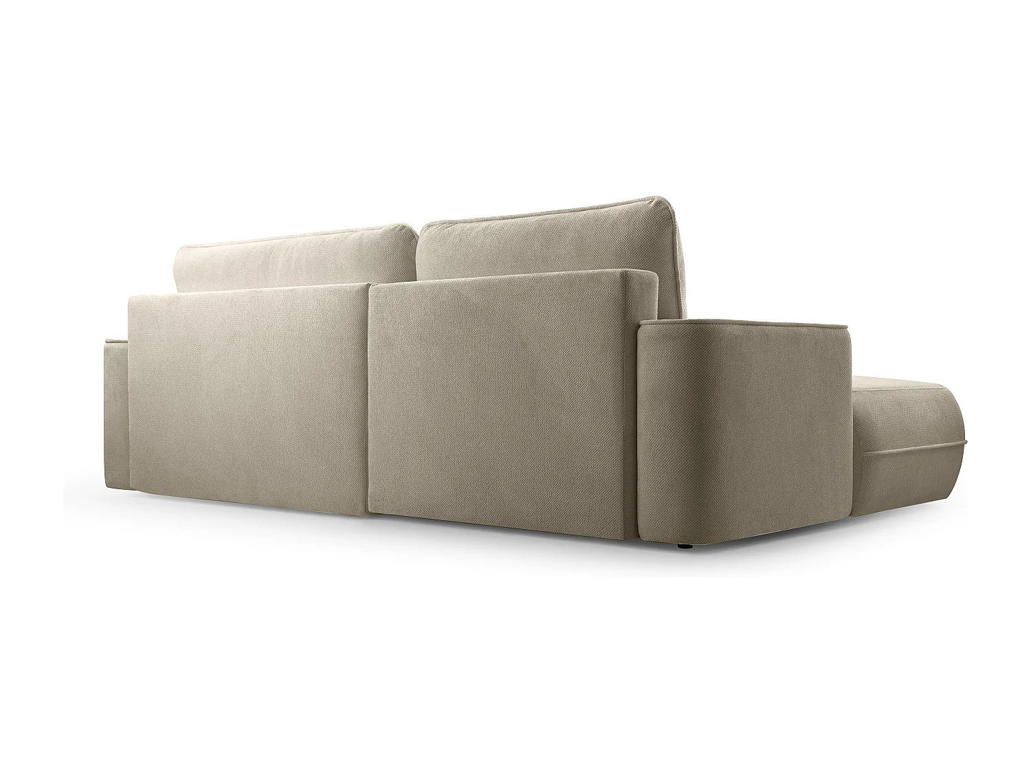 AX LIVING Ecksofa beige mit Schlaffunktion Peoni 267 cm breit modern L