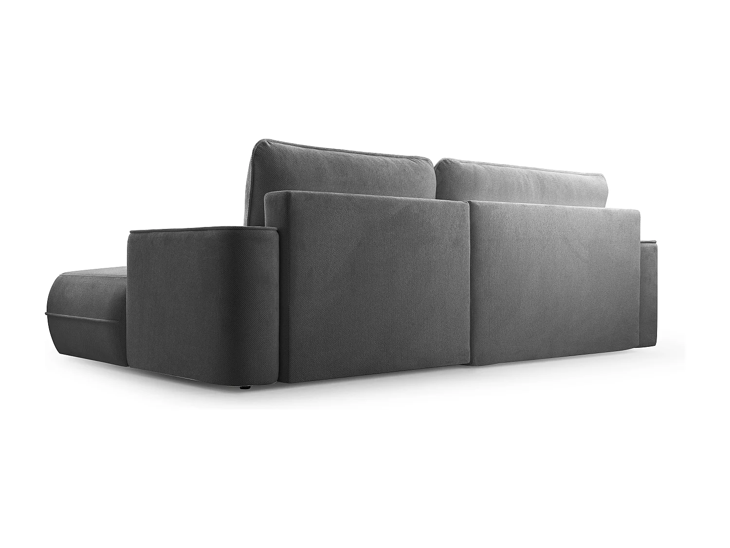 AX LIVING Hellgrau Ecksofa mit Schlaffunktion Peoni 267 cm modern R