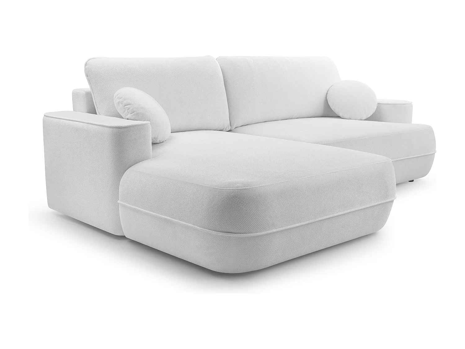 AX LIVING Groene hoekbank met slaapfunctie Peoni 267 cm saliegroen L