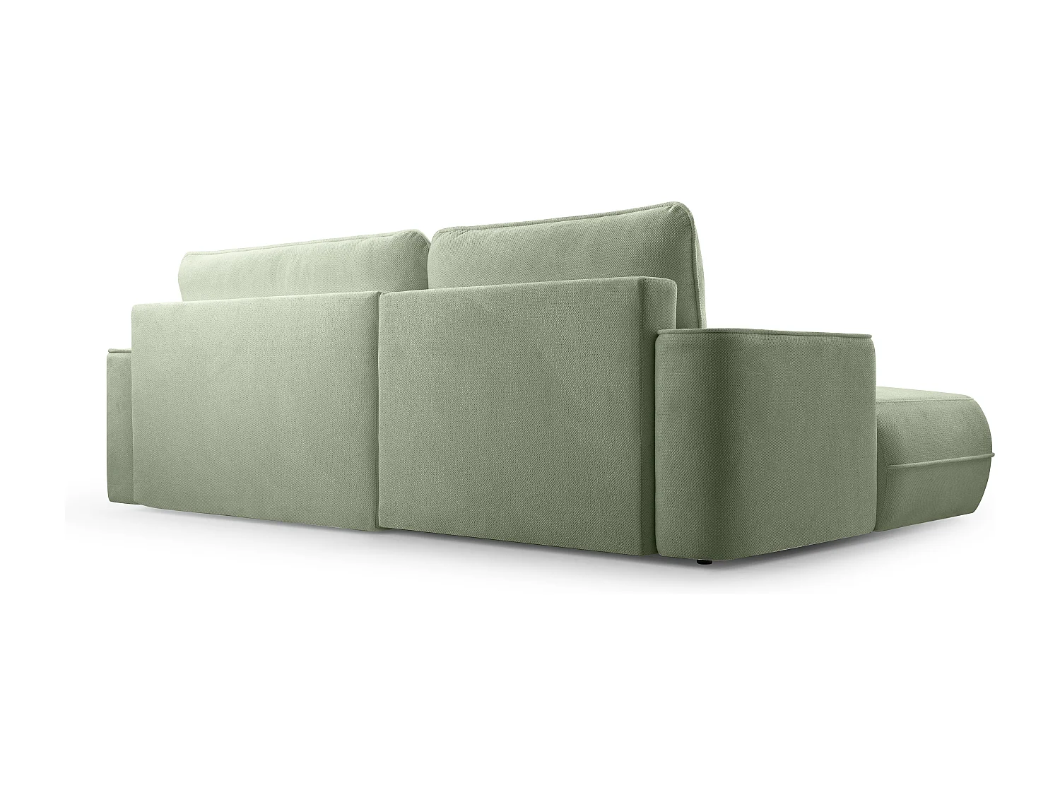AX LIVING Ecksofa mit Schlaffunktion Peoni 267 cm salbeigrüner Stil L