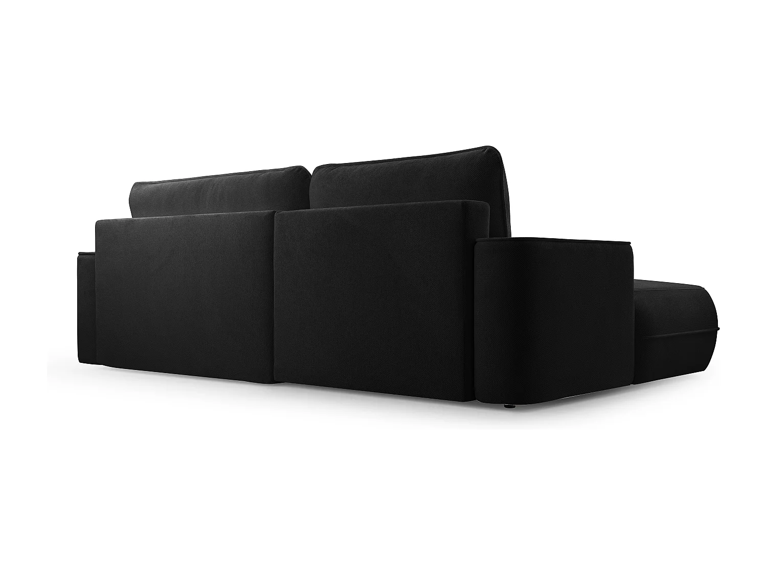 AX LIVING Ecksofa mit Schlaffunktion Peoni 267 cm elegantes Schwarz L