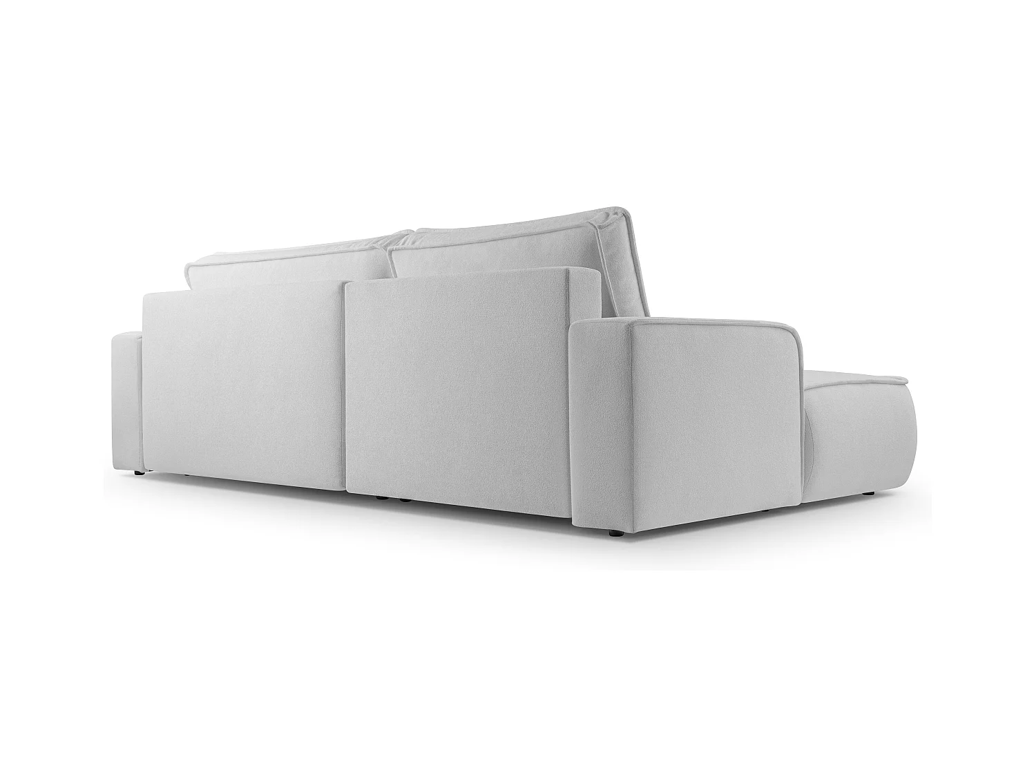 AX LIVING Grijze hoekbank met slaapfunctie Ablia Donkergrijs 267 cm L