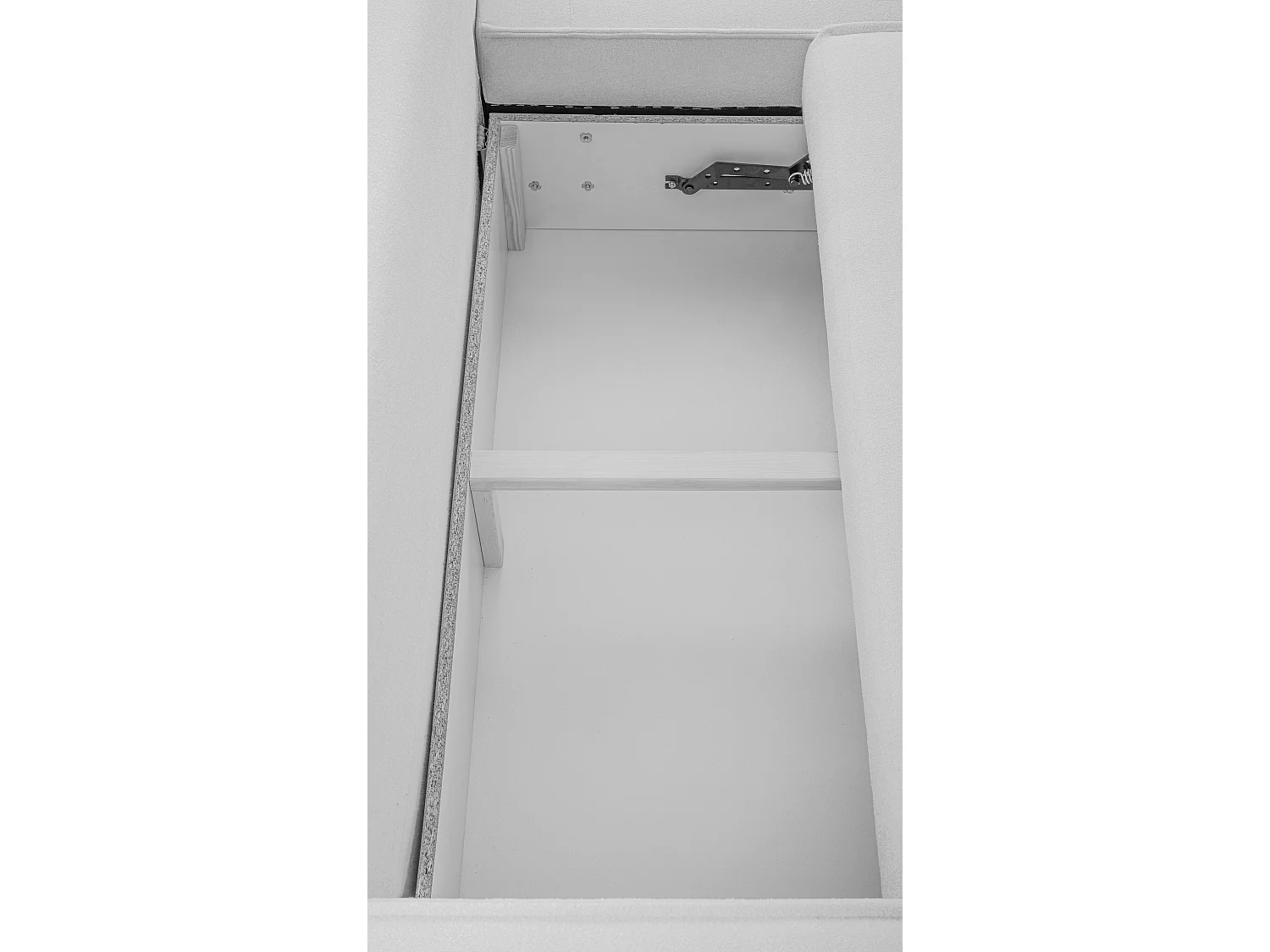 AX LIVING Canapé en L avec fonction lit Ablia 267 cm gris foncé D