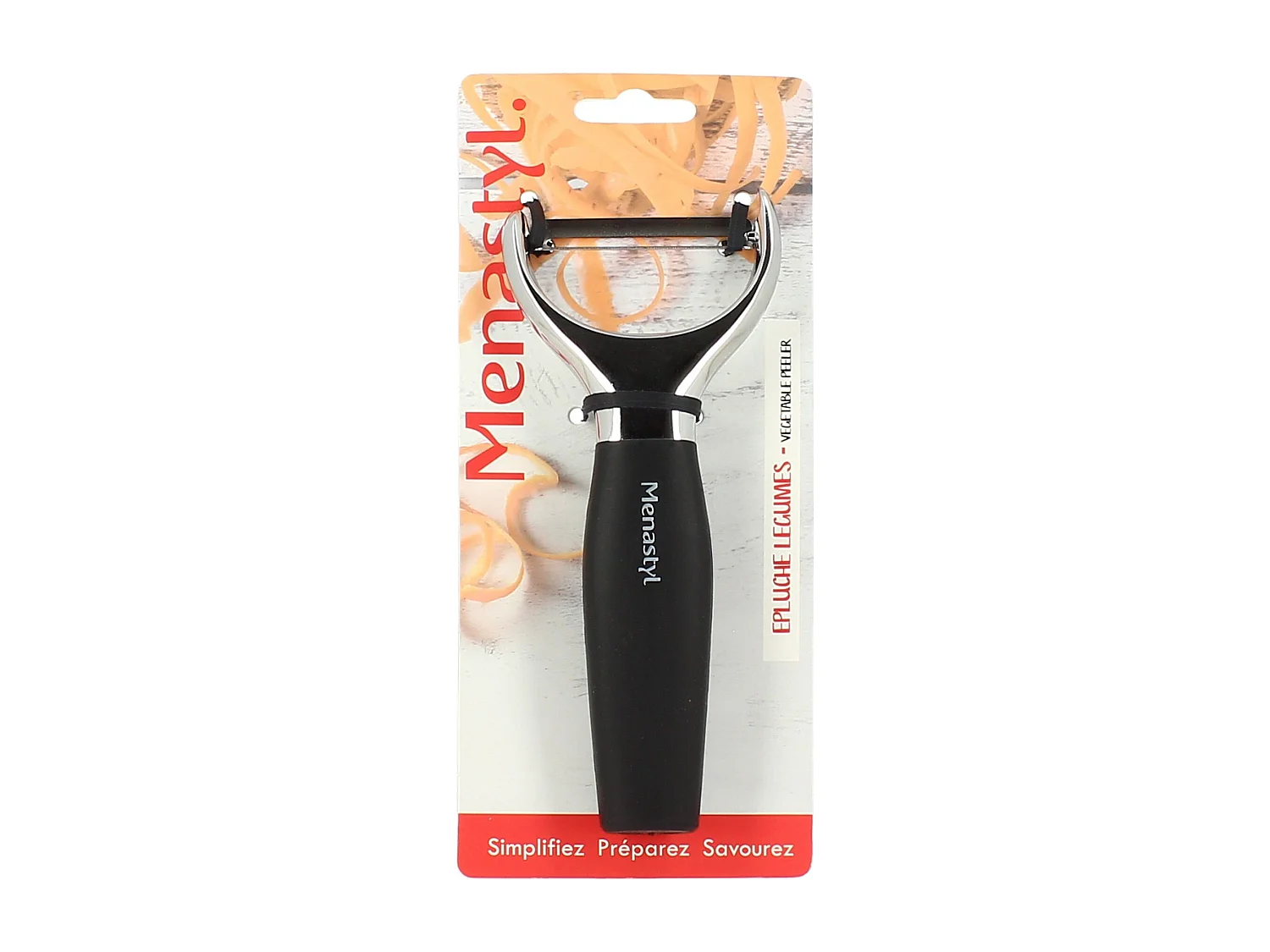 Menastyl - épluche Legumes Deluxe En Acier Inoxydable