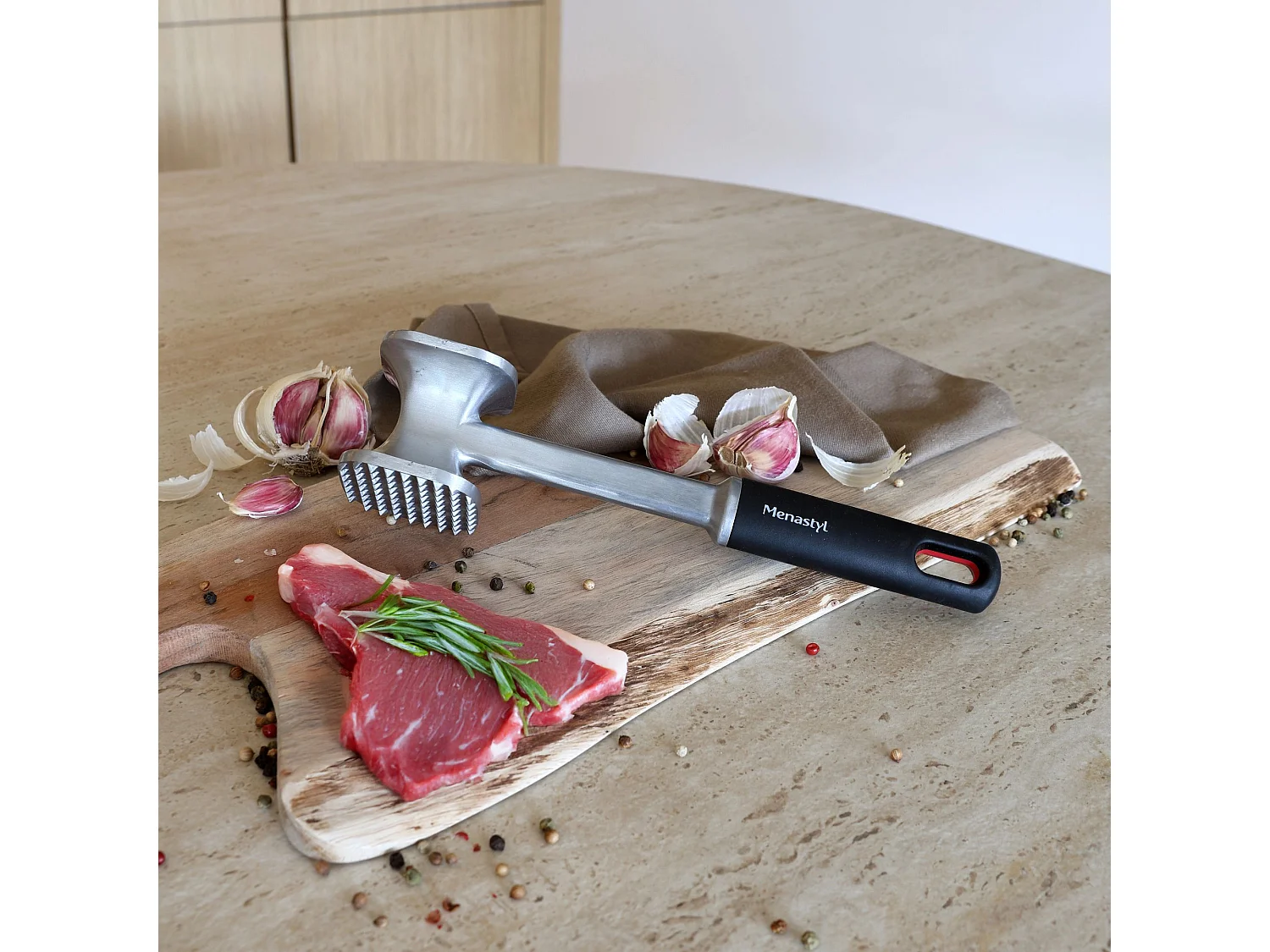 Menastyl - Attendrisseur De Viande En Aluminium