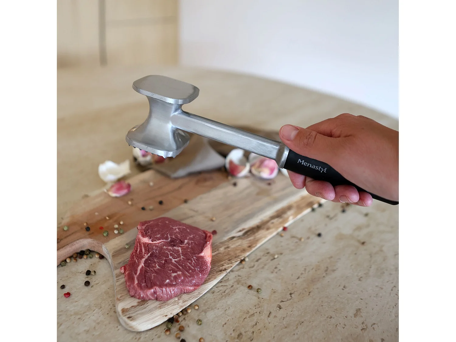 Menastyl - Attendrisseur De Viande En Aluminium