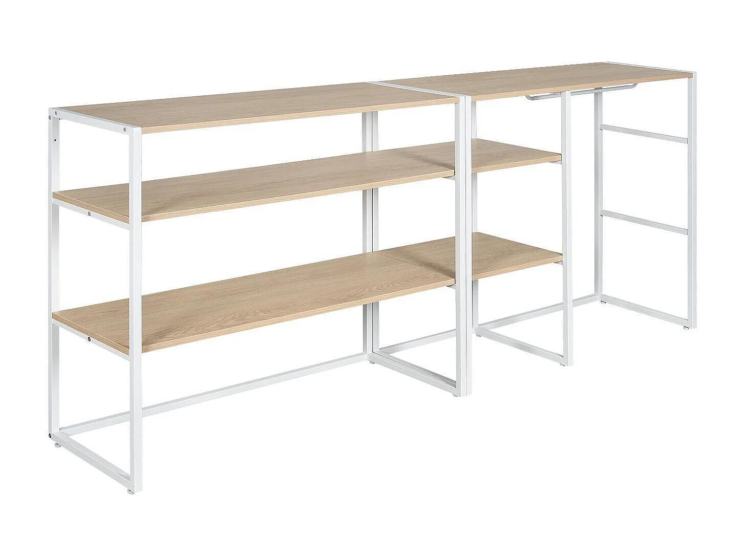 Set di 2 appendiabiti modulari da soffitta 200x85cm KADRA