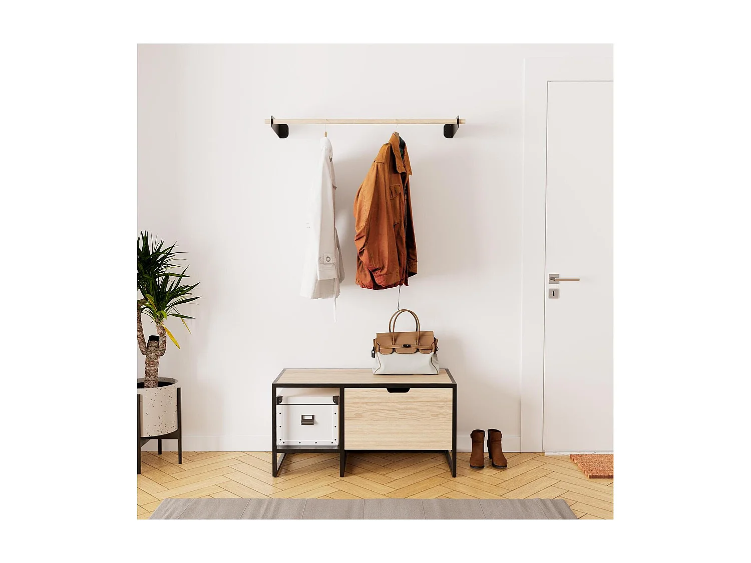 WILKO Eingangsmöbel-Set Bank + Bar