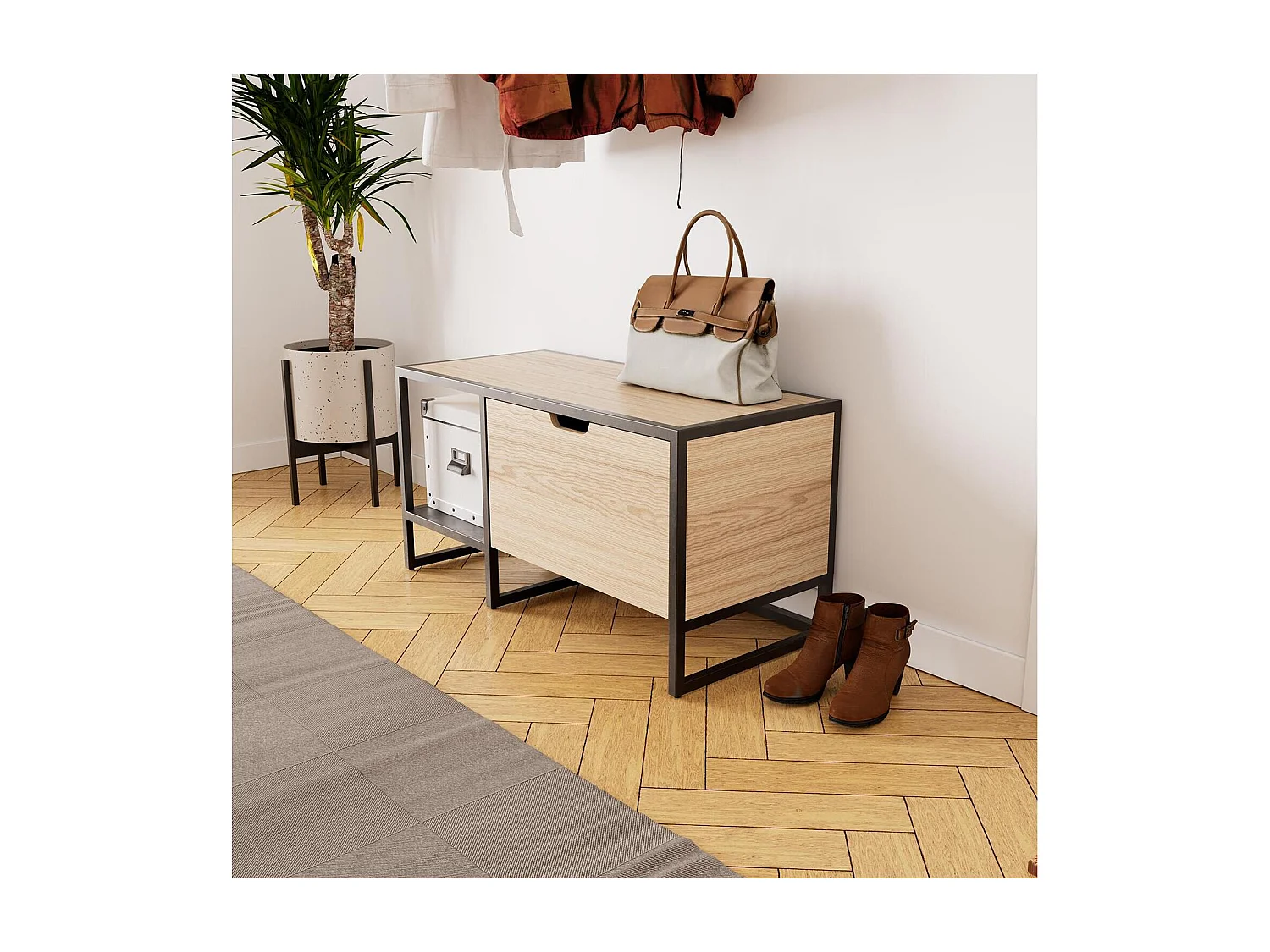 Conjunto de móveis de entrada WILKO banco + bar