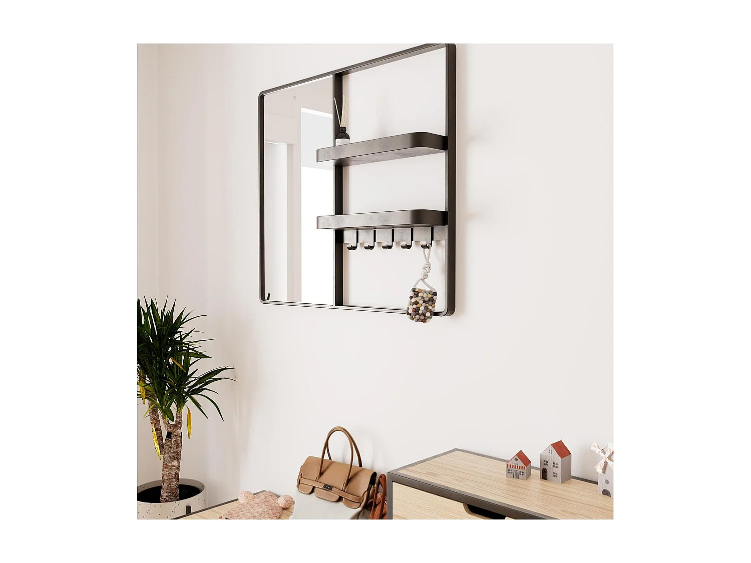 WILKO Eingangsbereich Set Bank + Konsole + Spiegel