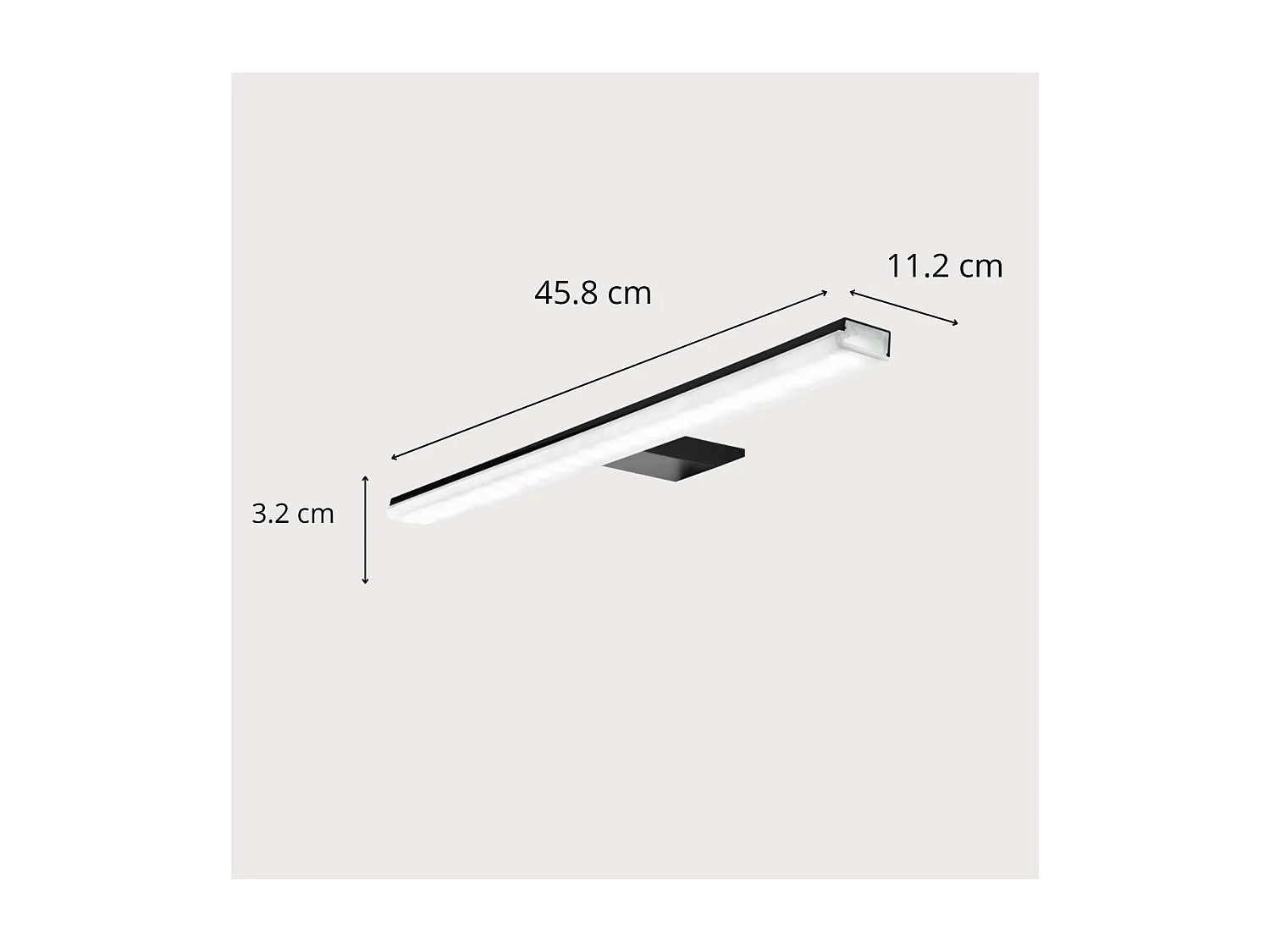 Spot LED pour miroir an aluminium 45,8cm