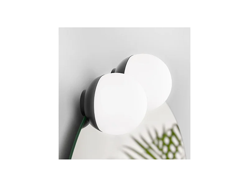 Runder schwarzer LED-Strahler 9 cm SCARLETT