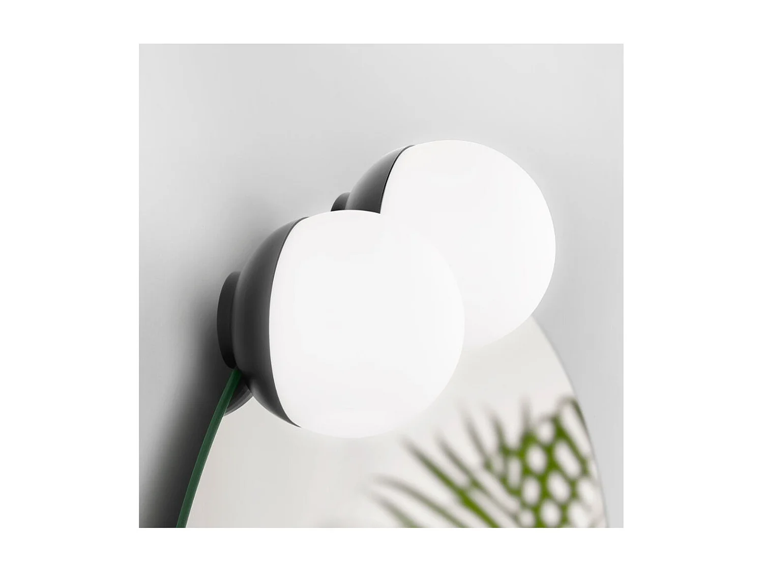 Ronde zwarte LED-spot 9 cm SCARLETT