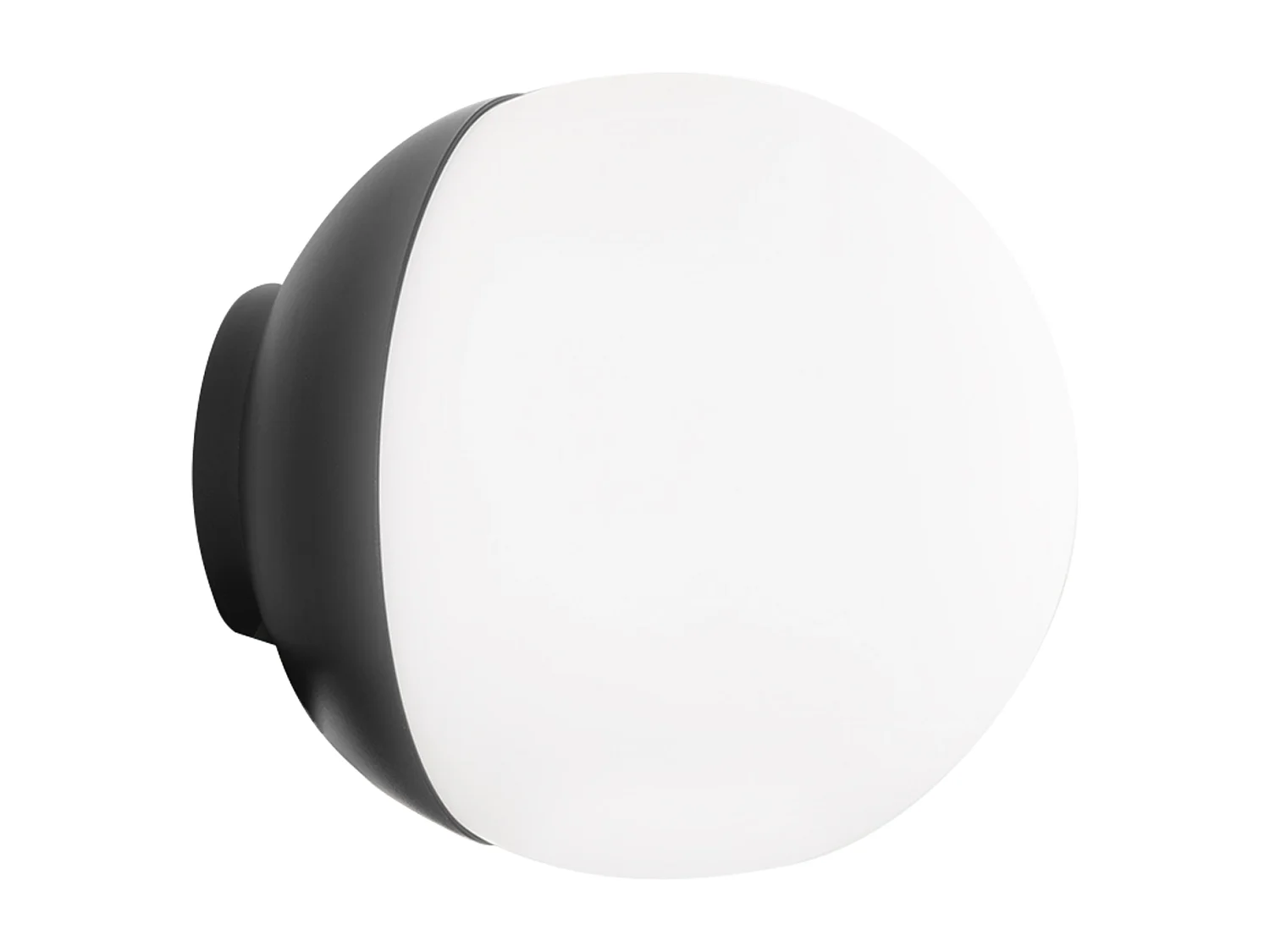 Ronde zwarte LED-spot 9 cm SCARLETT