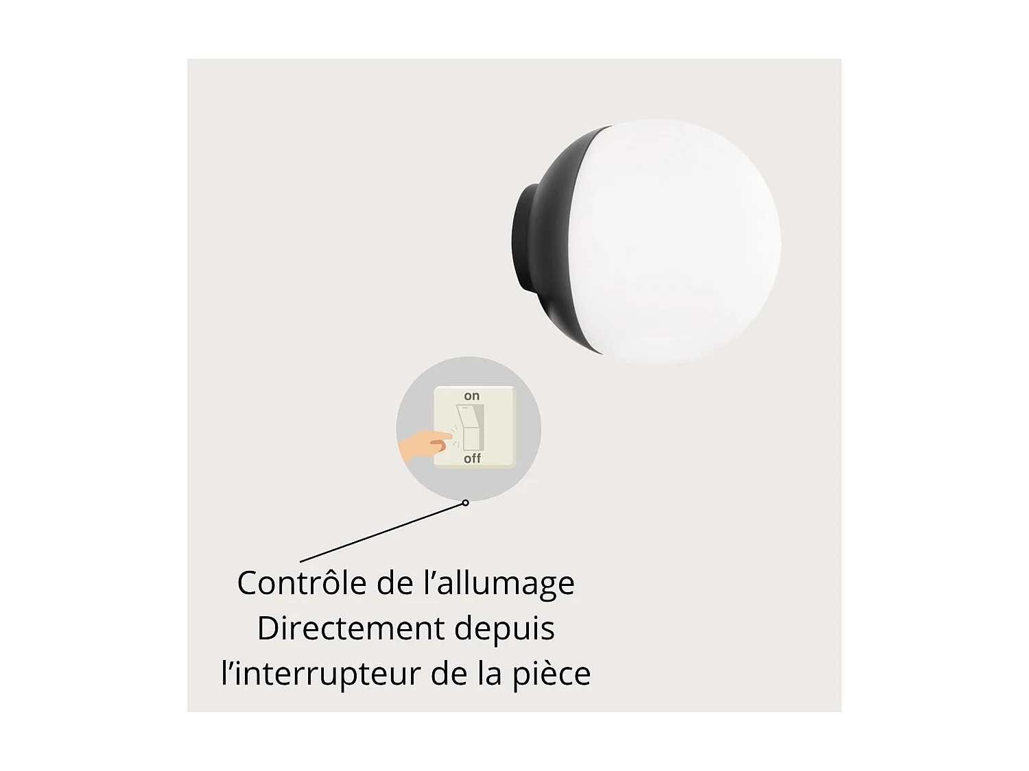 Ronde zwarte LED-spot 9 cm SCARLETT