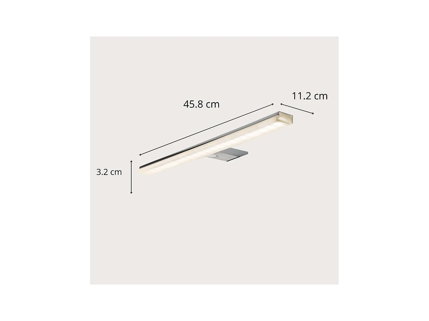 Spot LED chromé 45,8 cm PANDORA