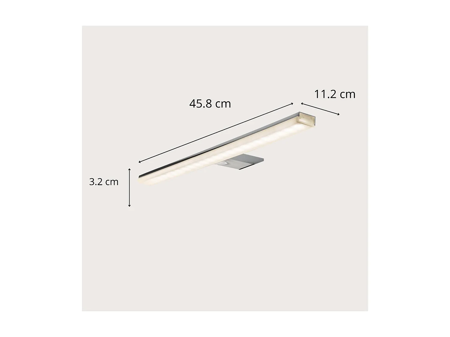 Spot LED chromé 45,8 cm PANDORA