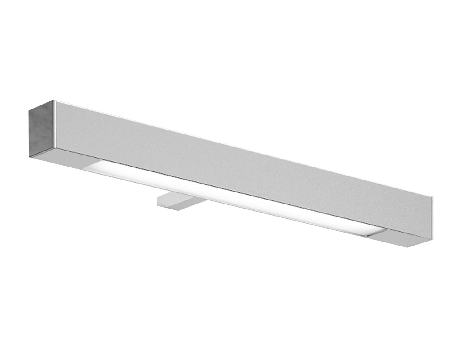 Spot LED pour miroir rectangulaire chromé 30cm