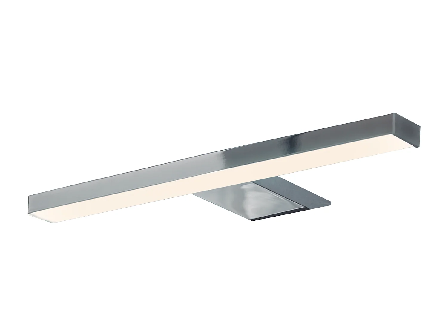 Spot LED pour miroir en plastique chromé 25cm