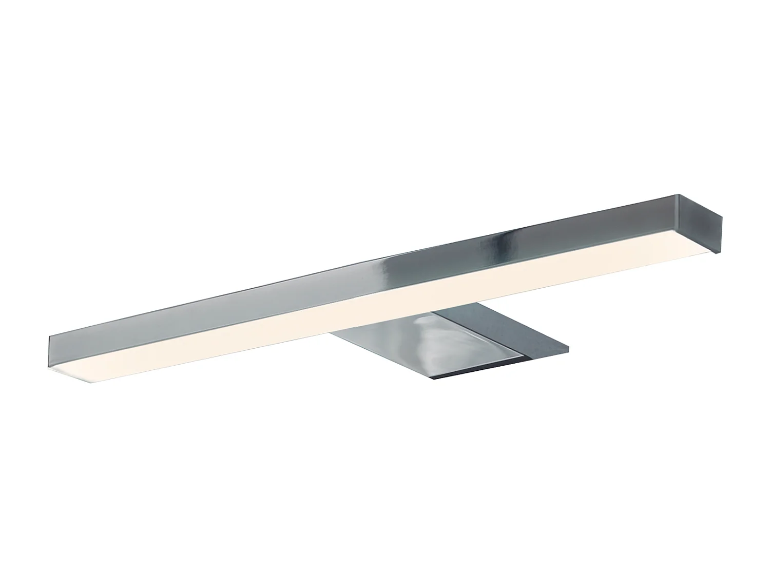 Spot LED pour miroir en plastique chromé 25cm