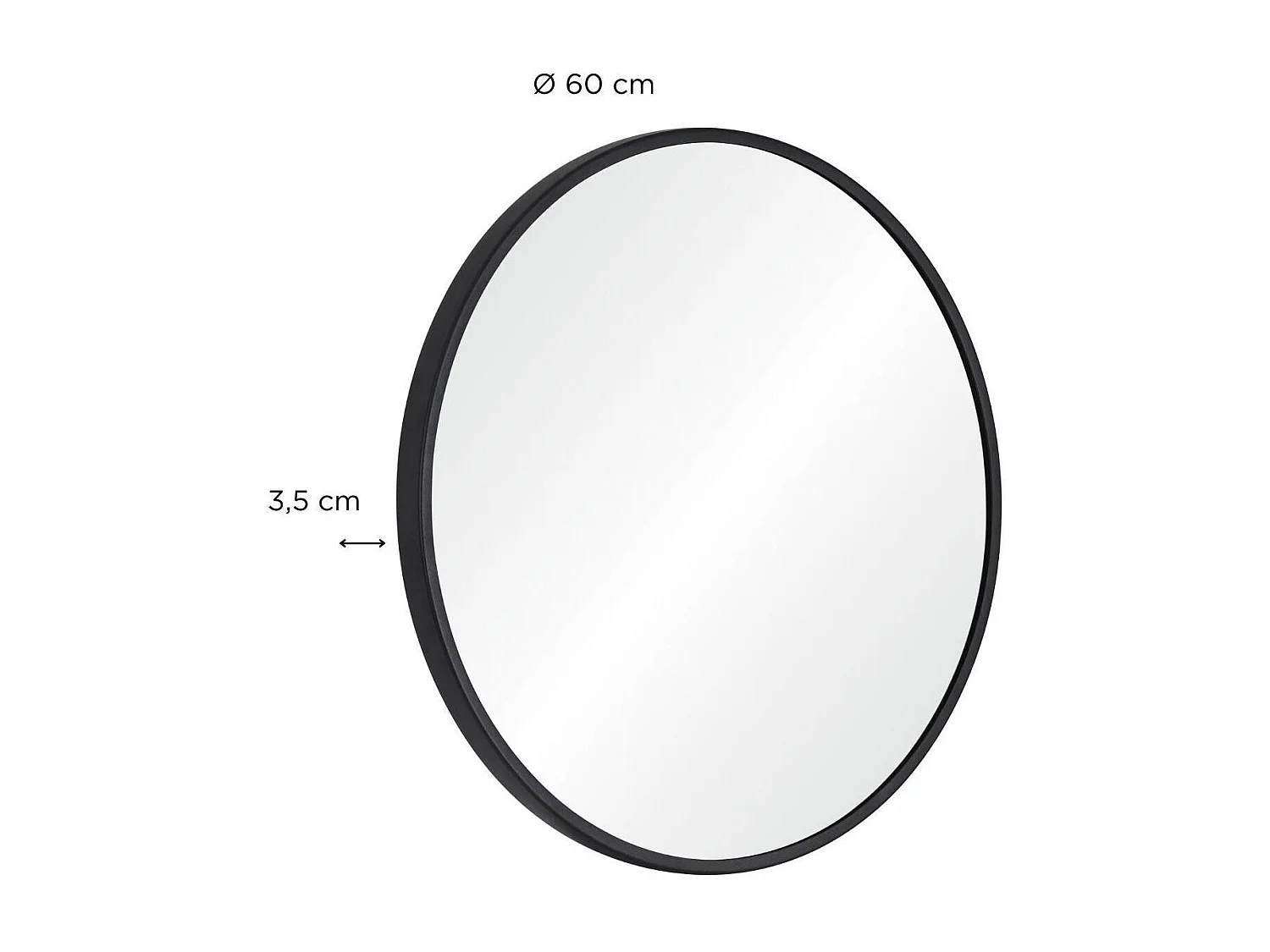 Runder Spiegel 60x60cm EMA