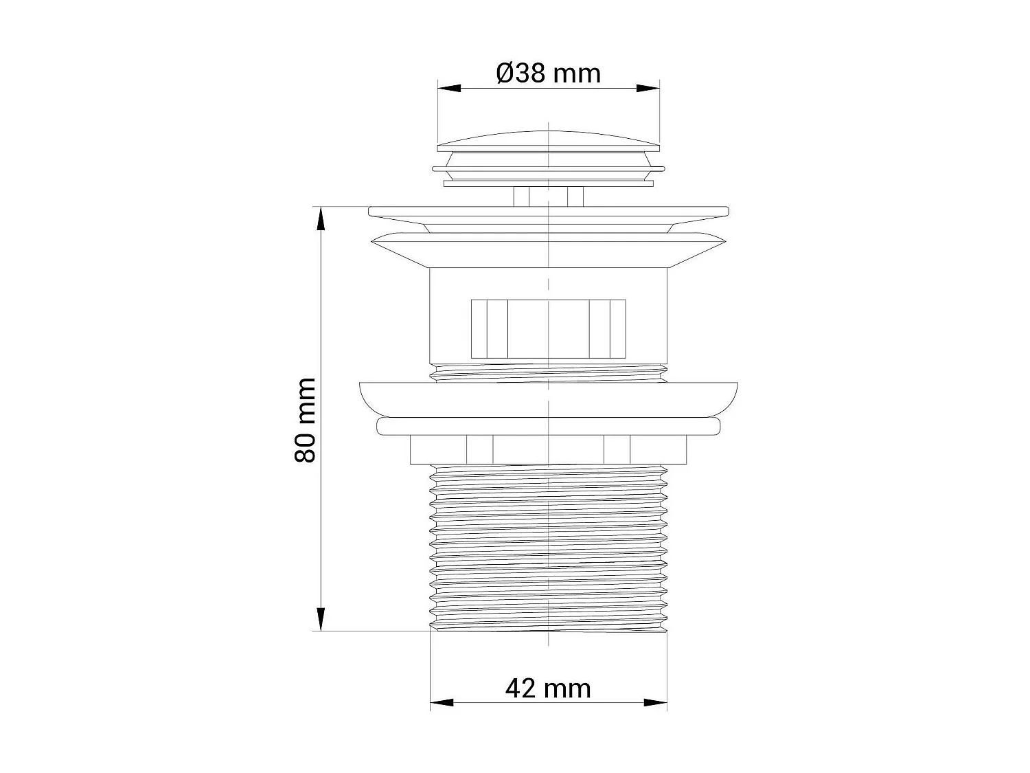 CLARANCE Klick-Klack-Ablauf - mit Überlauf