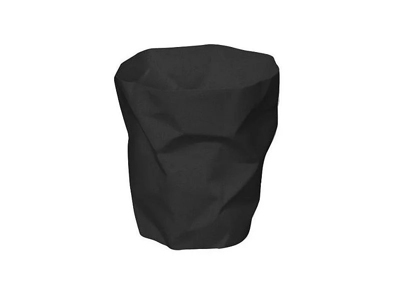 Büromülleimer mit zerdrücktem Effekt Schwarz 16 Liter Modernes und praktisches Design