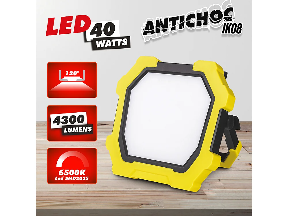 Projecteur led de chantier 40W - I-Watts Pro