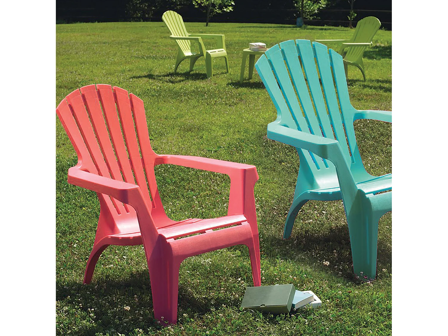 Lot de 2 fauteuils empilables