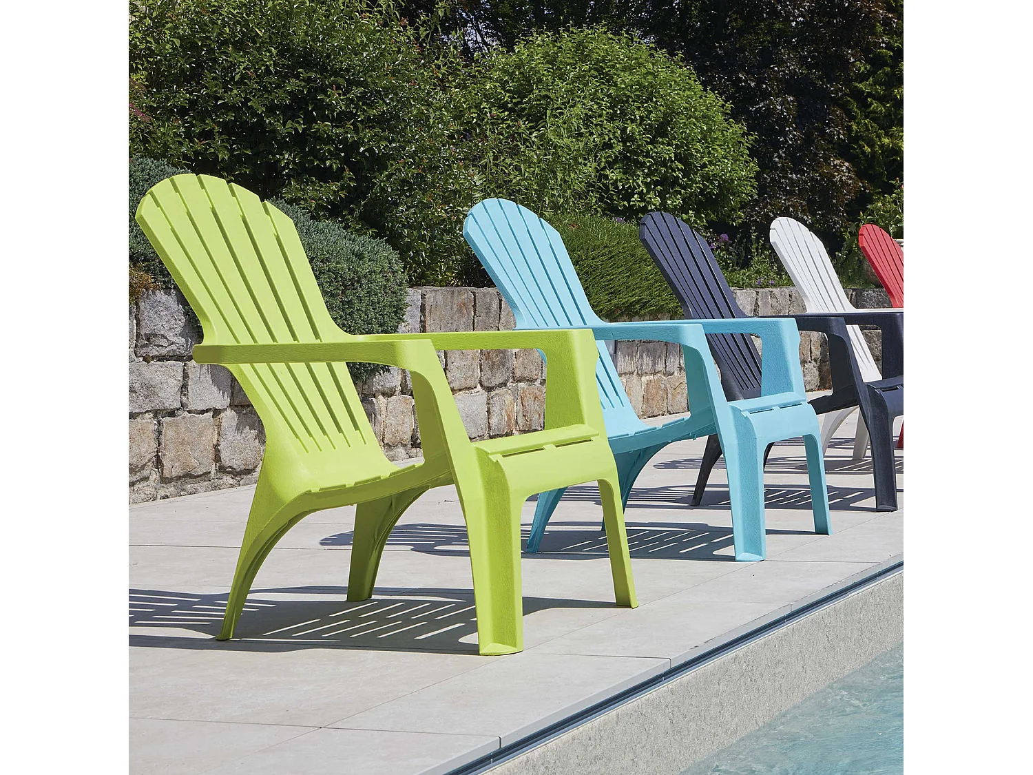 Lot de 2 fauteuils empilables