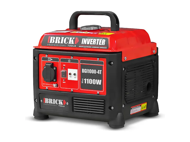 Groupe électrogène inverter max 1100W - 1 prise -  Brick