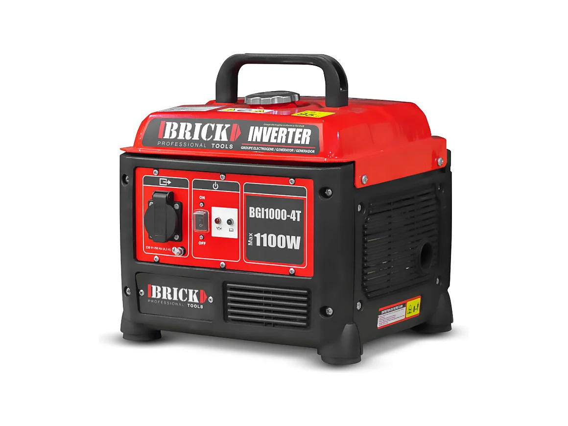 Groupe électrogène inverter max 1100W - 1 prise -  Brick