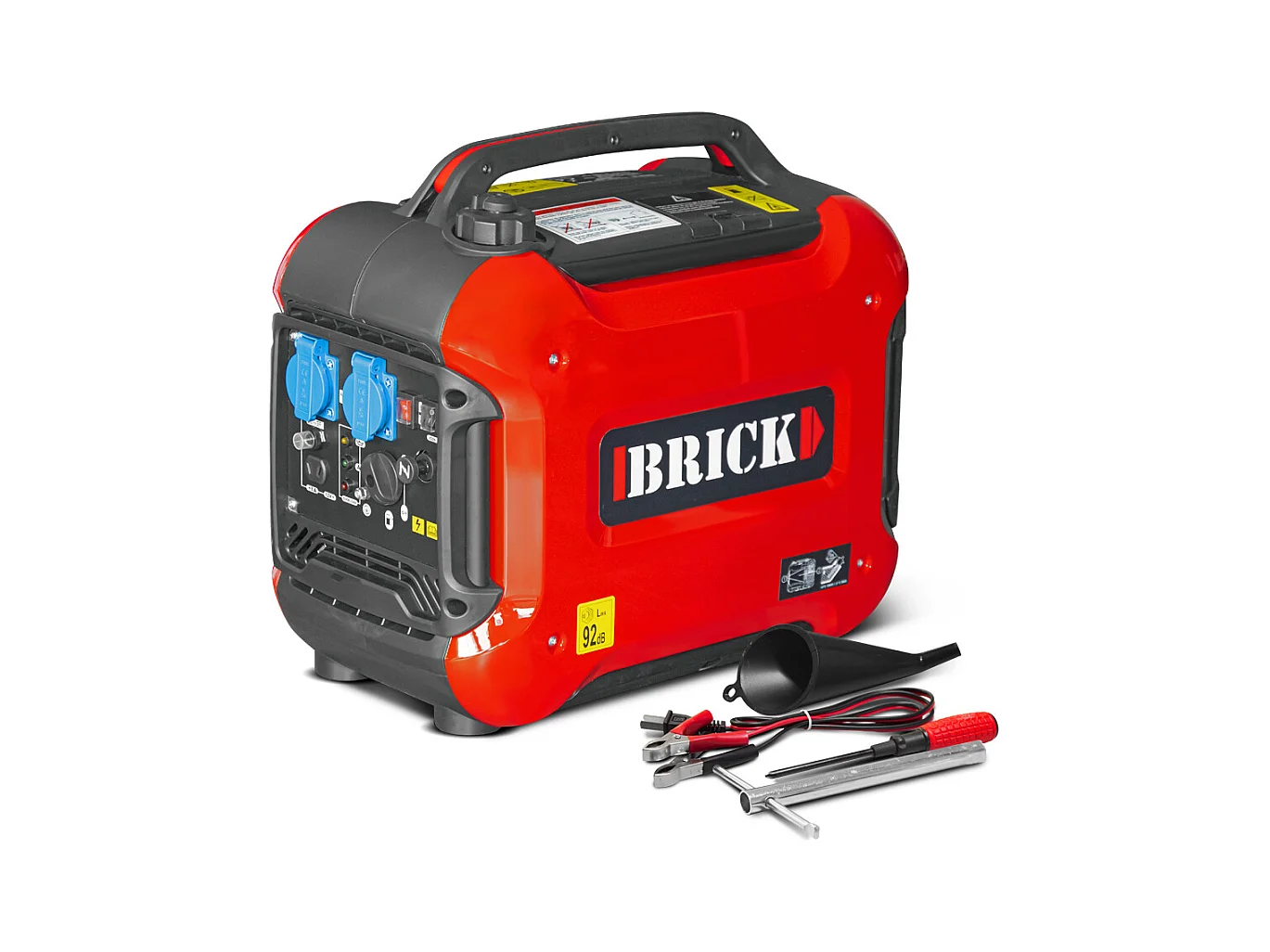 Groupe électrogène inverter silencieux max 1880W - 2 prises - Brick