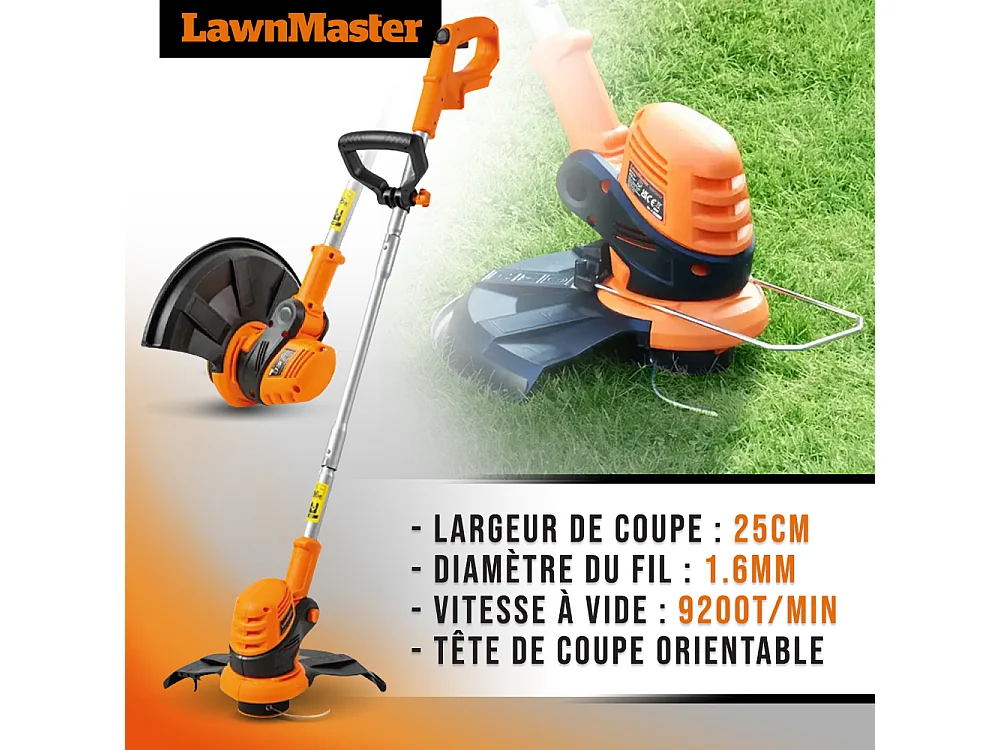 Robot tondeuse autonome 24V sans fil périmétrique - Le robot le plus simple du marché + Coupe bordures 24v et 2 batteries.