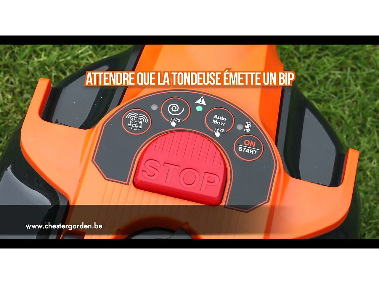 Robot tondeuse autonome 24V sans fil périmétrique - Le robot le plus simple du marché + Coupe bordures 24v et 2 batteries.
