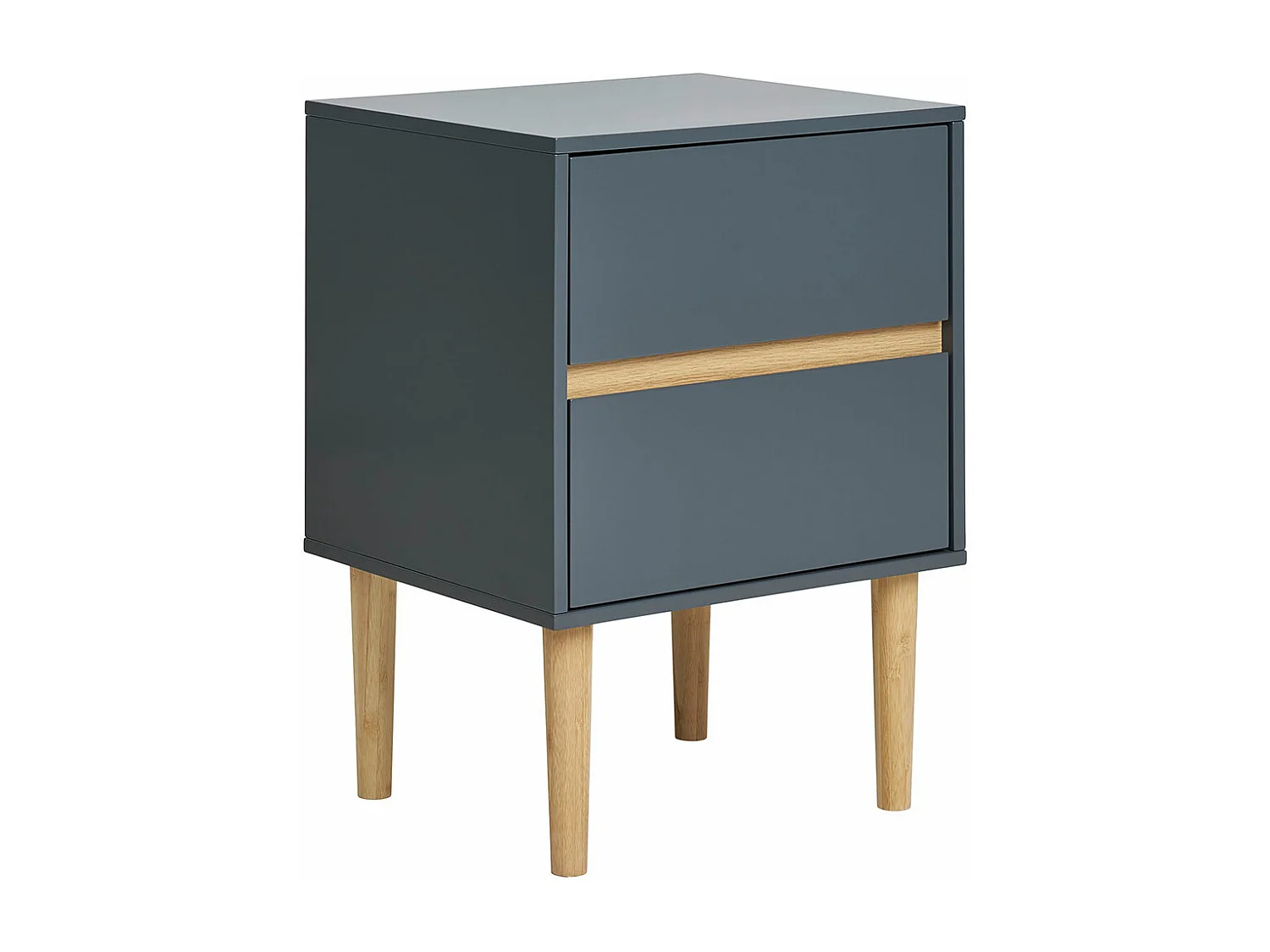 Bisley Bijzettafel 2 laden donkergrijs.