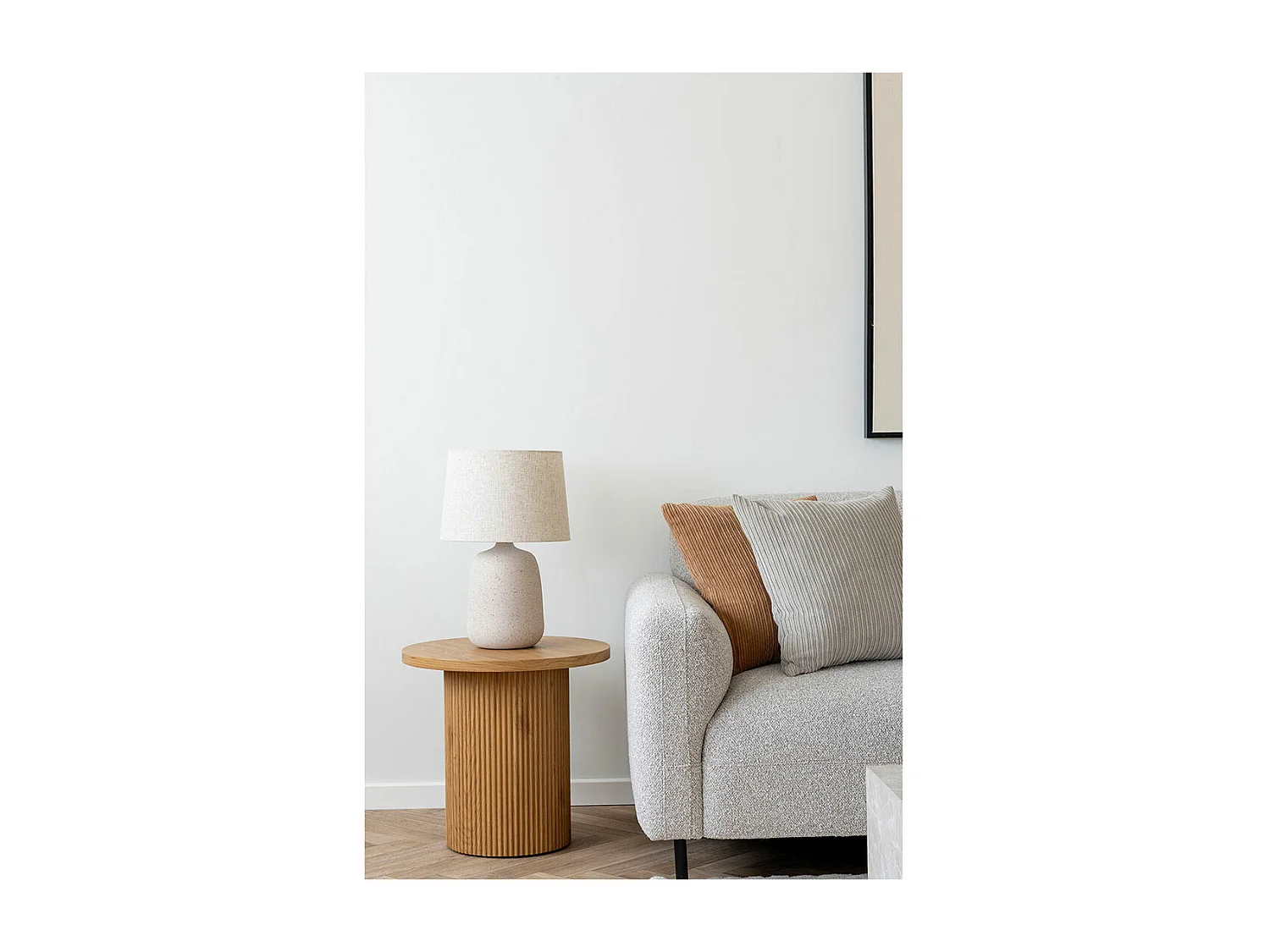 Tavolo angolare Boavista Ø48cm naturale.