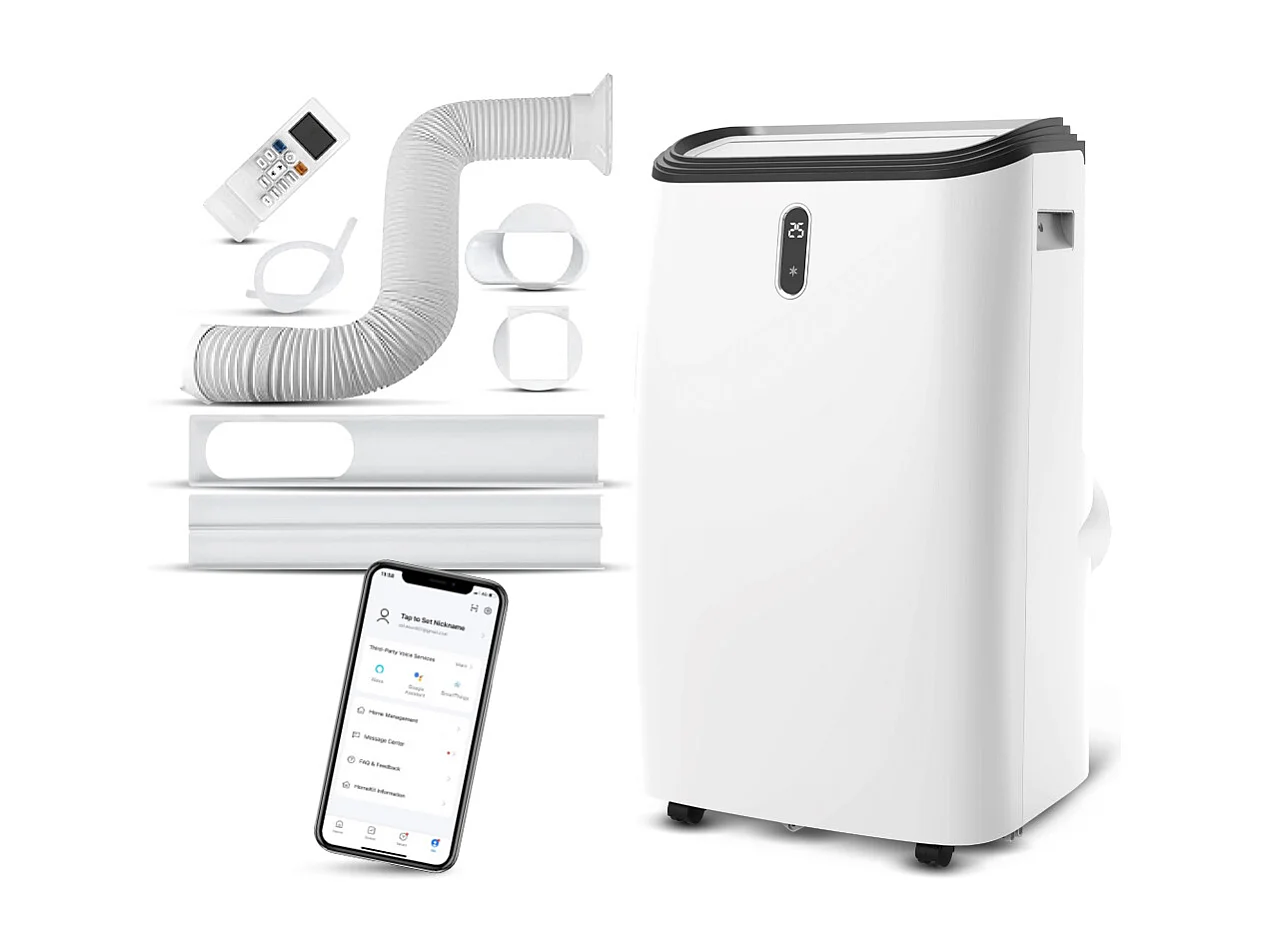 Climatiseur mobile réversible chaud/froid 16000BTU  4.7KW avec fonction Wifi et télécommande - Cool Clima