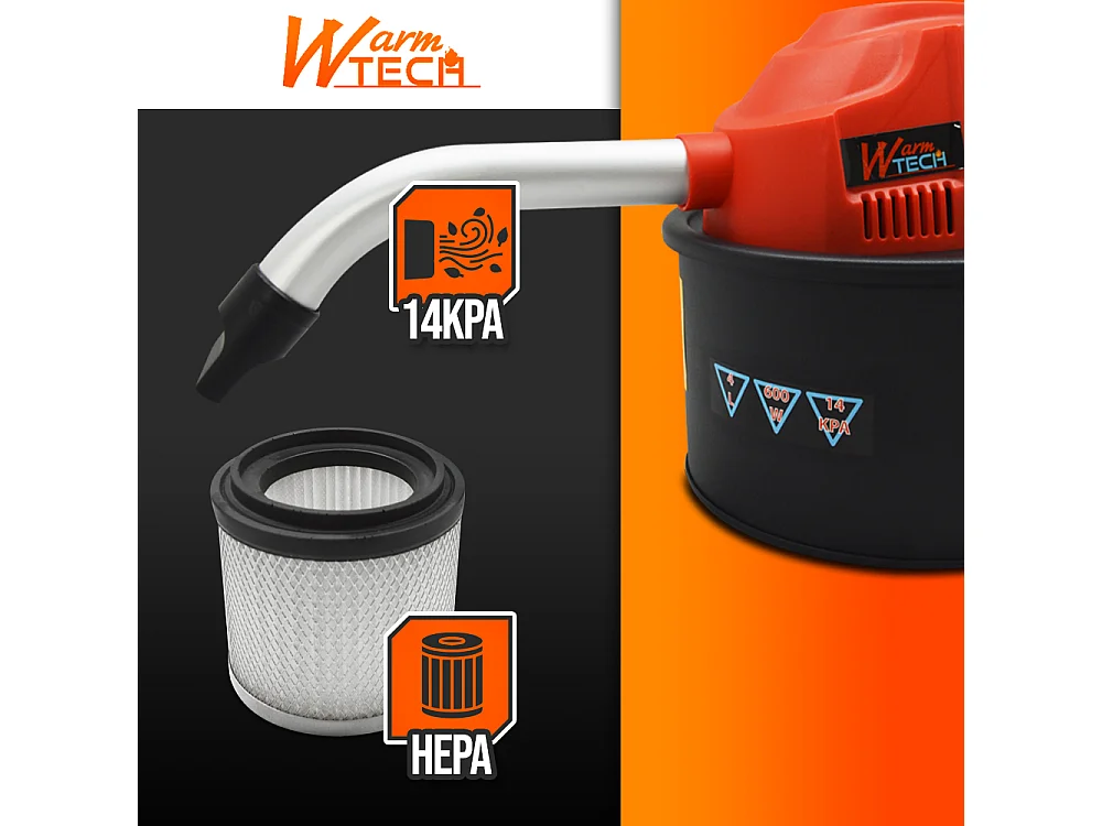 Vide cendres 600W 4L  - Warm Tech