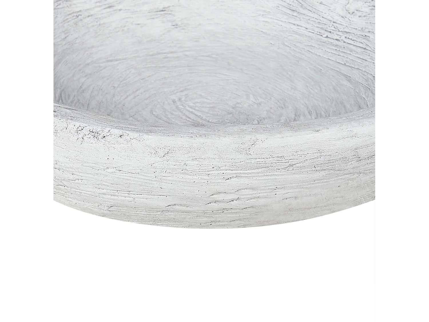 Garten Vogeltränke Futterschale MgO grau rund ⌀ 26 cm Antik-Optik rustikal Mamou