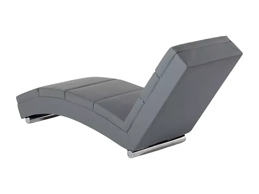 Chaise longue da salotto moderna in similpelle Canopo