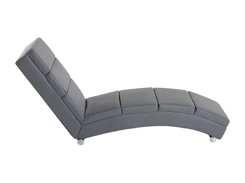 Chaise longue de salon moderne en similicuir Canopo