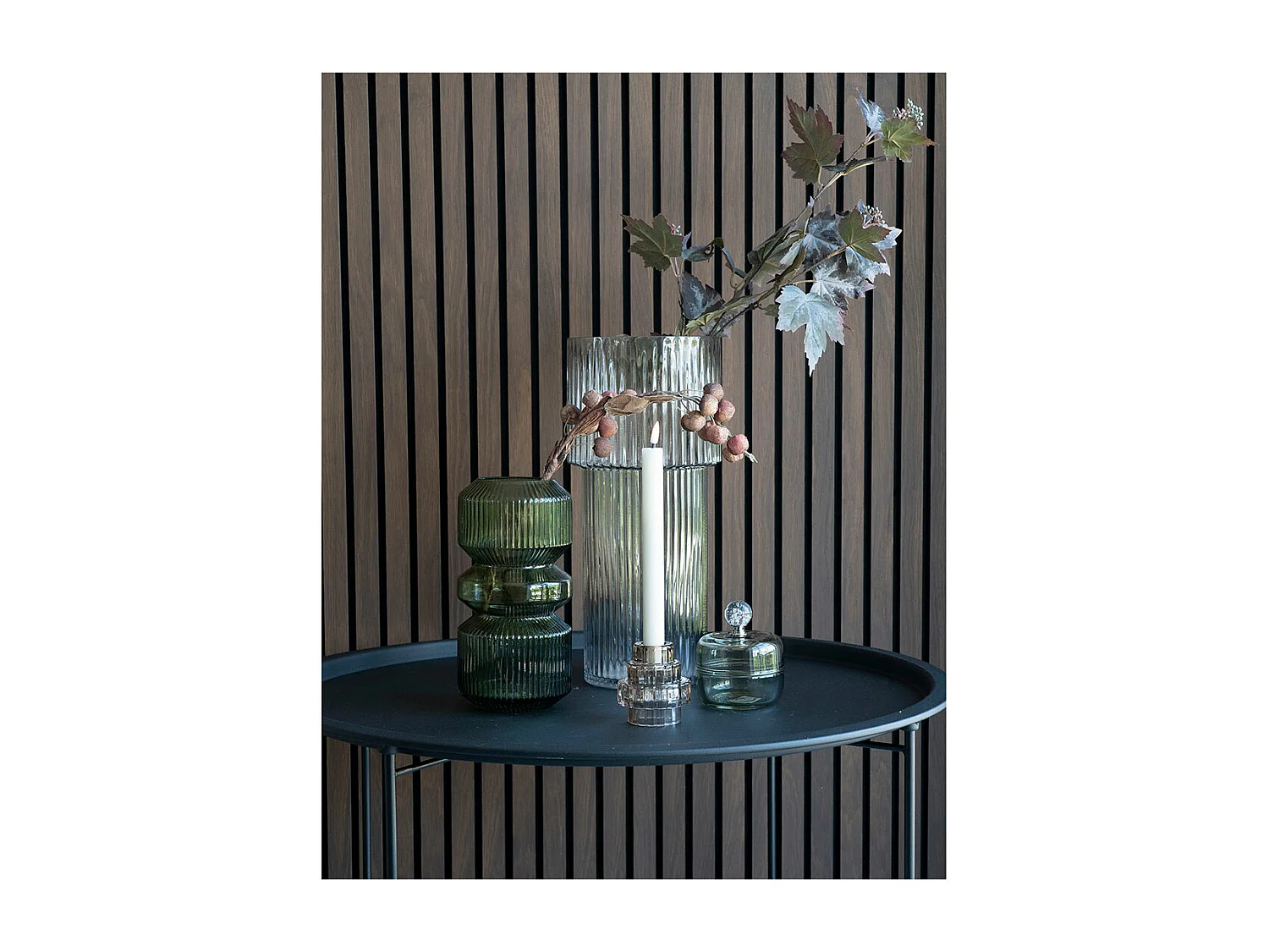 Oeiras vase en verre soufflé clair.