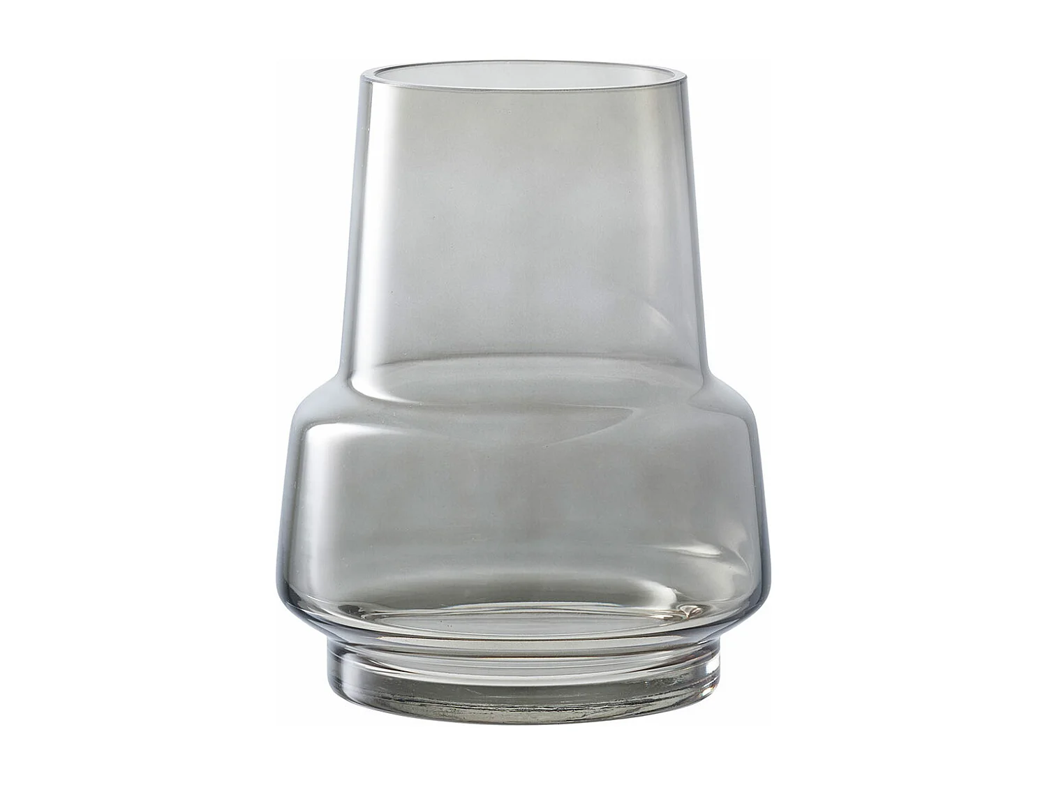 Vase en verre gris fumé Ø 15 x 19 cm
