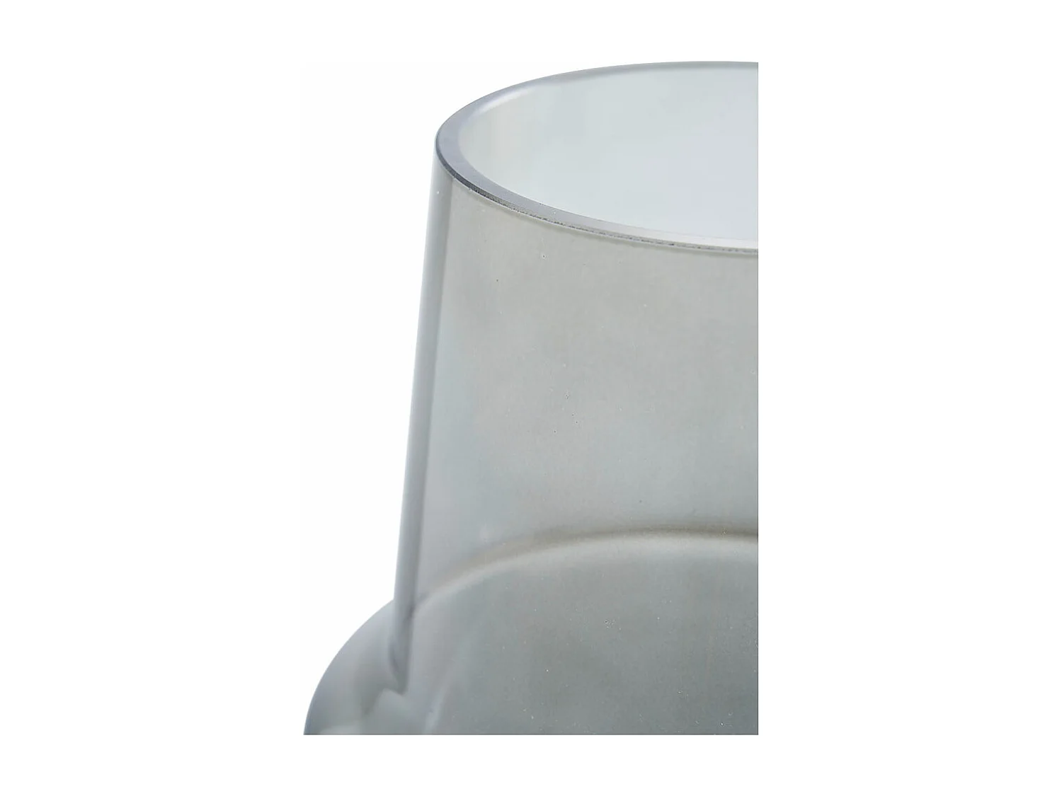 Vase en verre gris fumé Ø 15 x 19 cm