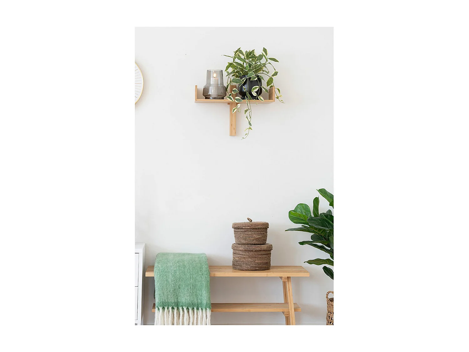 Vase en verre gris fumé Ø 15 x 19 cm